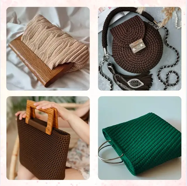 Bolsa de crochê do catálogo 1