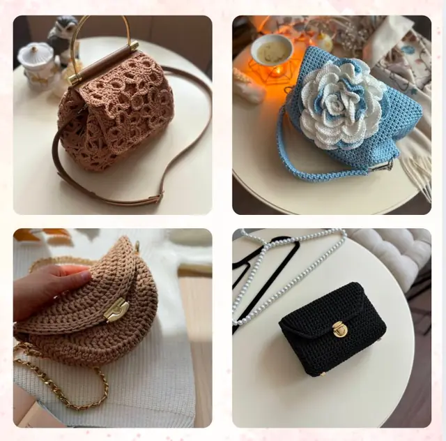 Bolsa de crochê do catálogo 3
